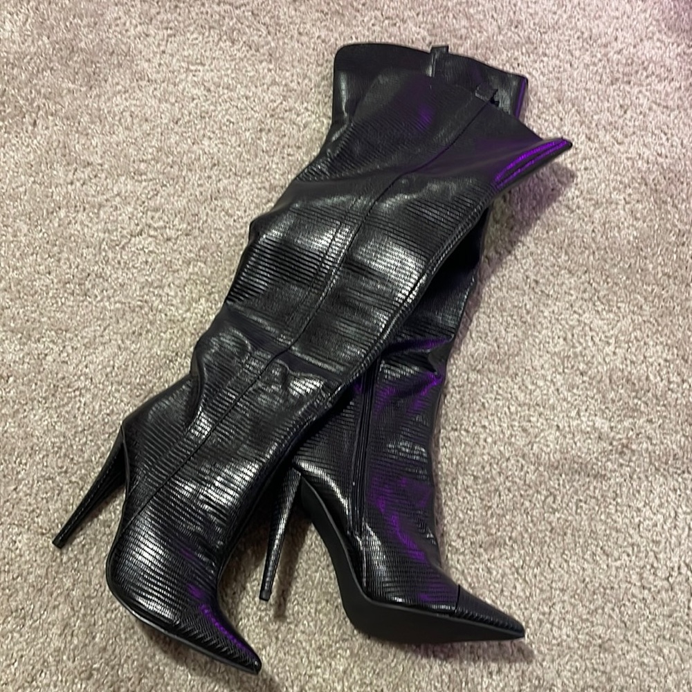 Black Leather Boots